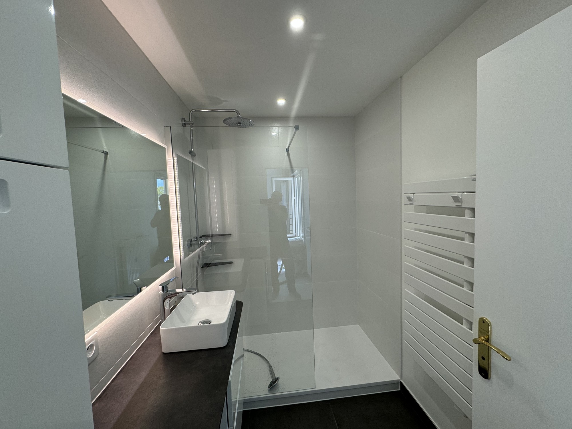 Salle de Bains d'Exception : Douche Italienne & Vasque à Poser